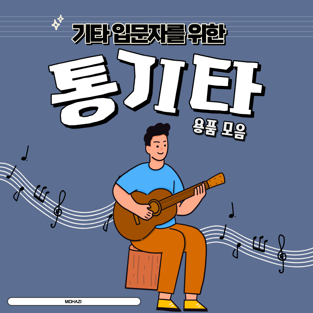 기타 입문자를 위한 통기타 용품 모음