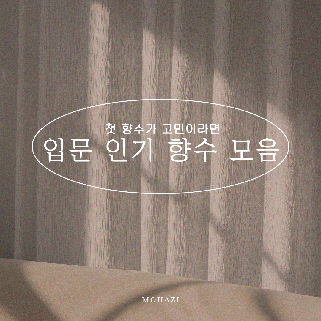 첫 향수가 고민이라면, 입문 인기 향수 모음