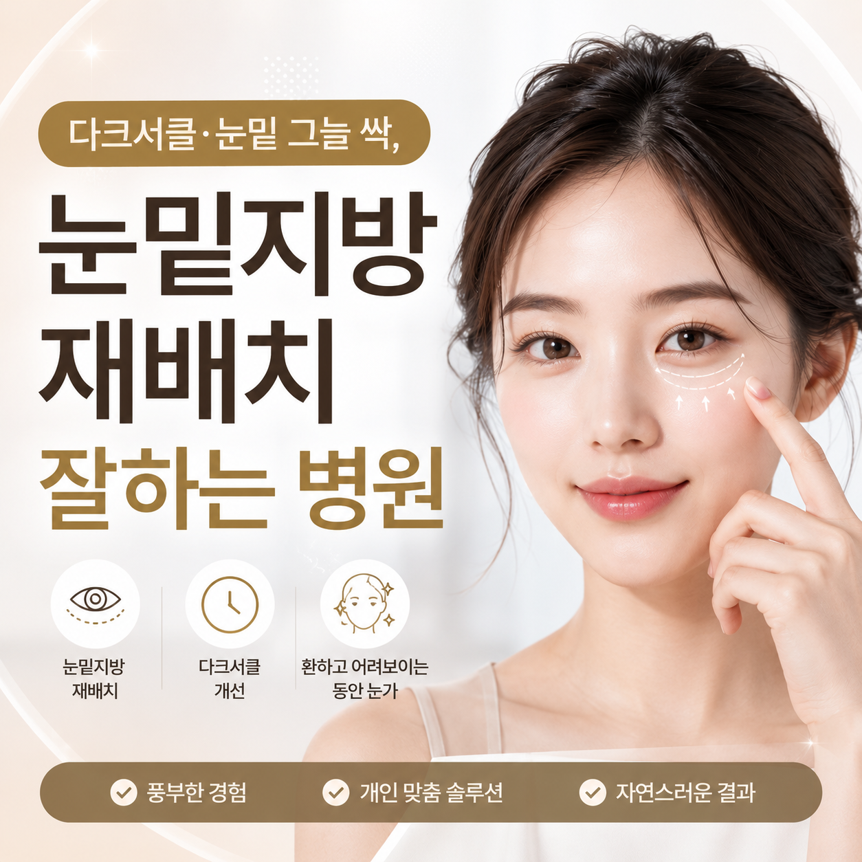 다크서클·눈밑 그늘 싹, 눈밑지방재배치 잘하는 병원